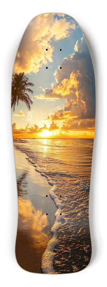 Sunset beach Skateboard Shredder Shape