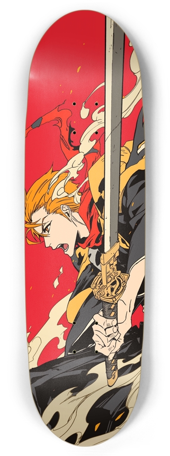Kurosaki ichigo bleach custom Skateboard Football Shape