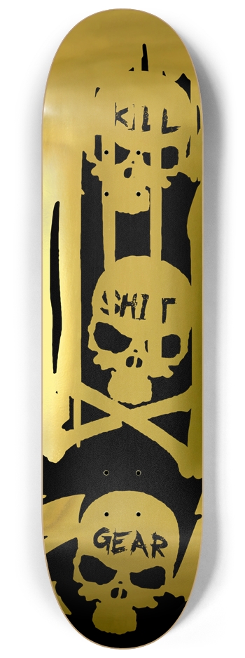 KSG XER0 GOLD 8-1/4 Skateboard Deck
