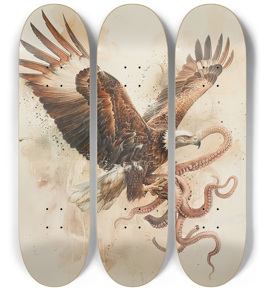Skateboard Series 3 Deck Wall Series