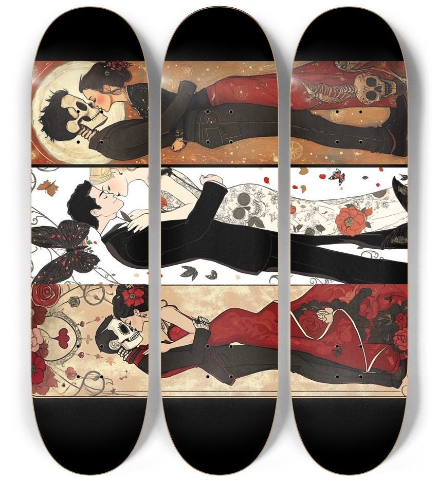Love Skateboard Series 3 Deck Wall Series