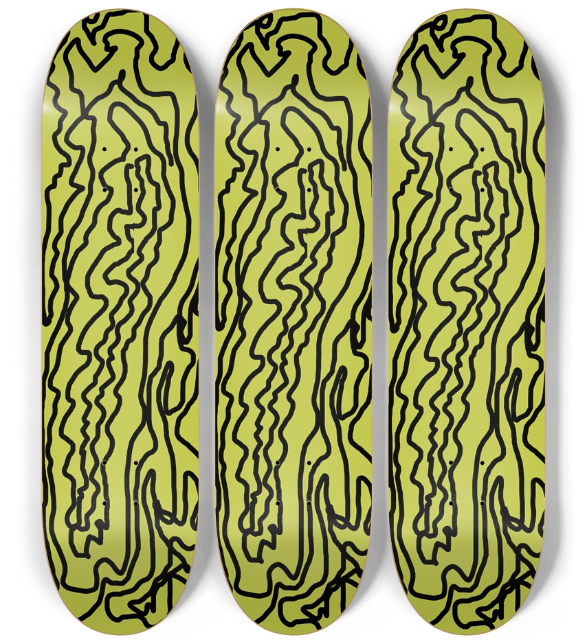 Contour Skateboard Series 3 Deck Wall Series