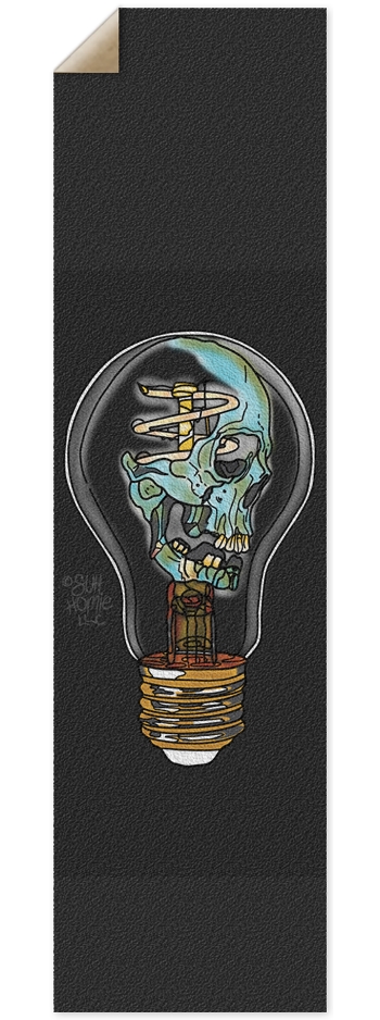 Lightbulb Alien Custom Griptape 9 x 33 Inch Griptape