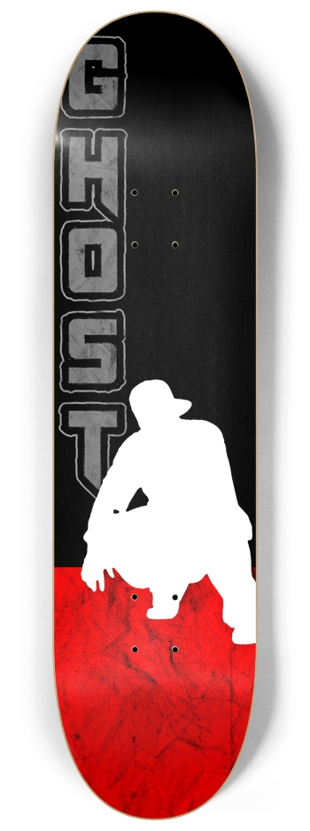 GHOST silhouette black 8-1/4 Skateboard Deck