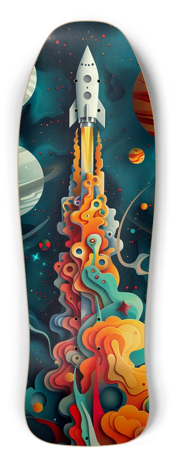 blastoff Skateboard Shredder Shape