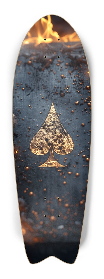 burning ace Skateboard Fish Tail