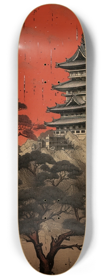 Japanese Wall Art Skateboard Wall Art Two Deck #1 8-1/4 Skateboard Deck