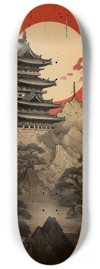 Japanese Wall Art Skateboard Wall Art Two Deck #2 8-1/4 Skateboard Deck