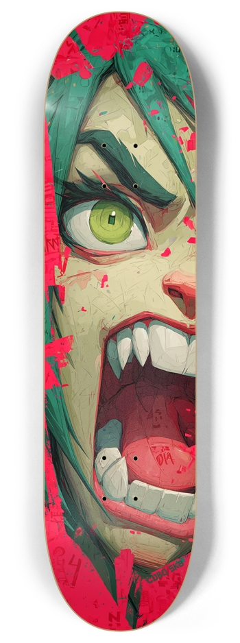 Retro Anime Girl Skateboard 8 Inch Skateboard Deck