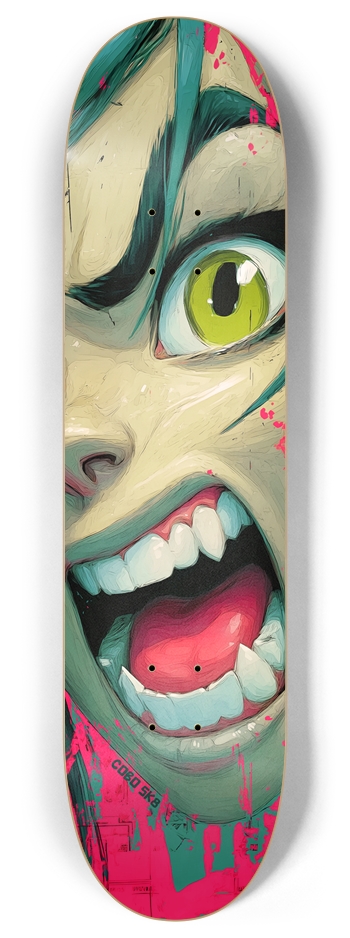 Old School Anime Girl Skateboard 8 Inch Skateboard Deck