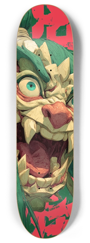 Vintage Samurai Tiger Skateboard 8 Inch Skateboard Deck