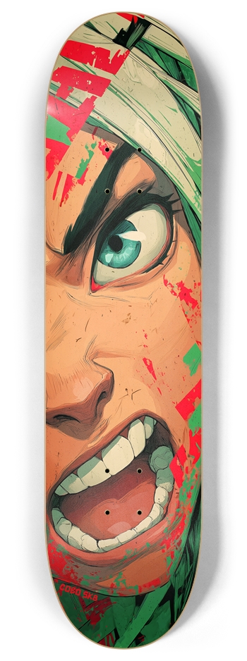 Vintage Screaming Anime Skateboard 8 Inch Skateboard Deck