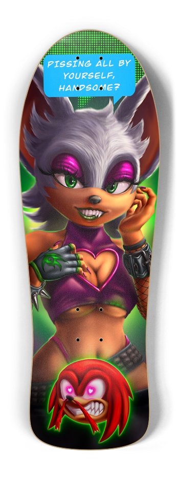 Goth Bat Rouge Old School Shape