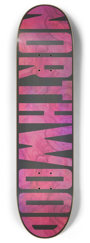 Holo Pink wood Grain 8 8 Inch Skateboard Deck