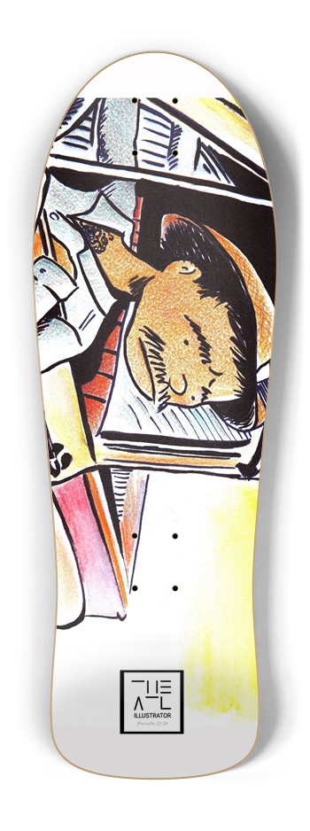 A Day In The Life (Custom Skateboard) Old School Shape