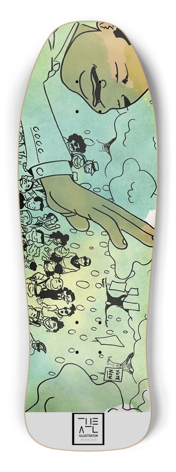 King Wave (Custom Skateboard) Shredder Shape