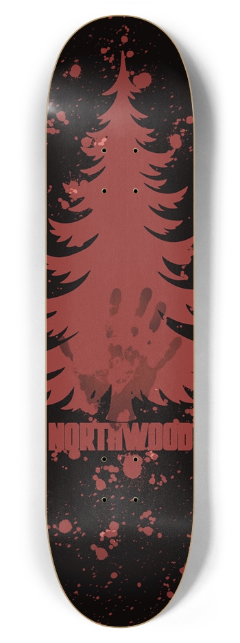 Bloody Pine 7-7/8 7-7/8 Skateboard Deck