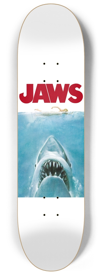 Jaws Skateboard Movie Poster Skateboard 8-1/4 Skateboard Deck
