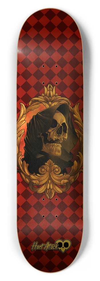 Red Royal Reaper 8-1/2 Skateboard Deck