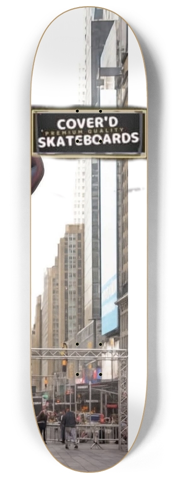 COVERED in THREE. #3 8-1/4 Skateboard Deck