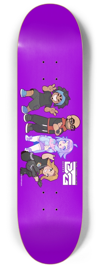 Blank Trigger Gamers 8-1/4 Skateboard Deck