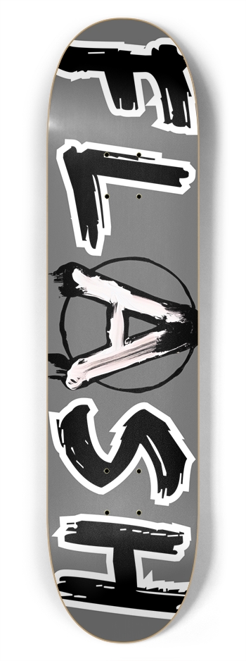 FLASH - CLASSIC (GREY) 7-3/4 Skateboard Deck