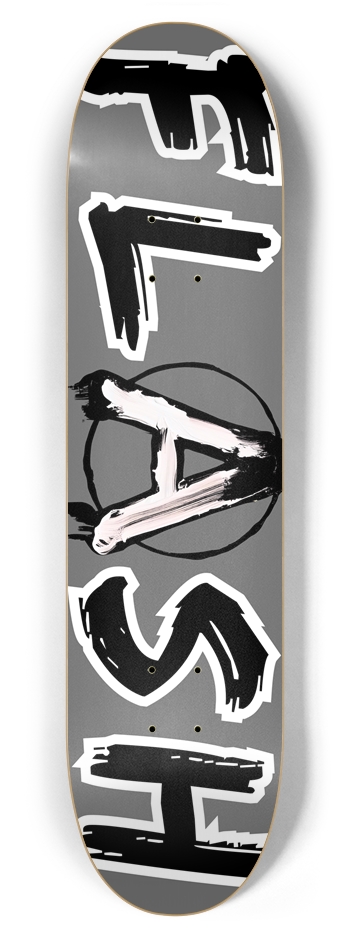 FLASH - CLASSIC (GREY) 7-7/8 Skateboard Deck