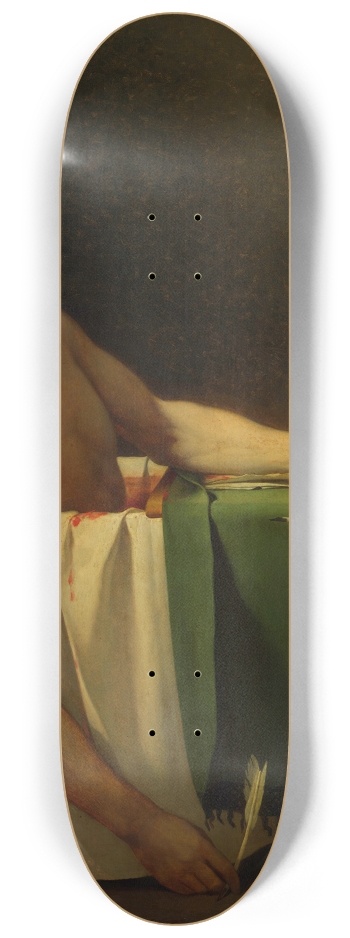 The Death Of Marat Skateboard David Wall Art #2 8-1/4 Skateboard Deck