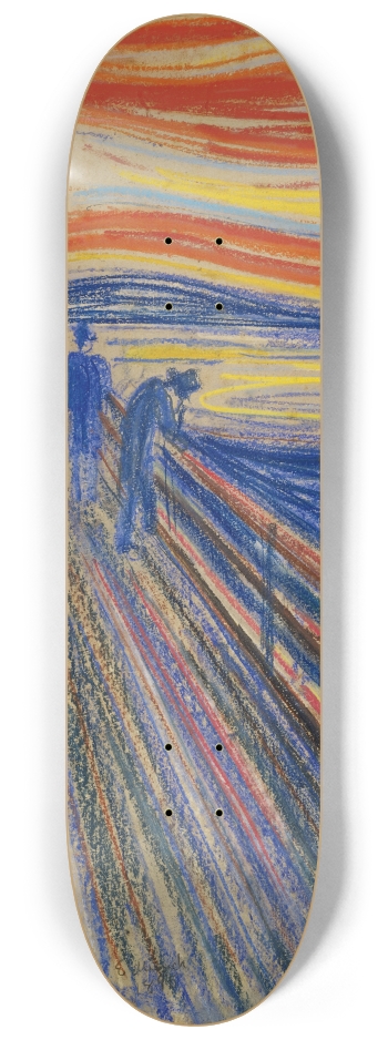 The Scream Skateboard Edward Munch Wall Art #1 8-1/4 Skateboard Deck