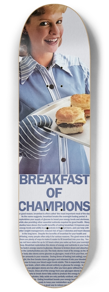Breakfast Of Champions 8-1/4 Skateboard Deck