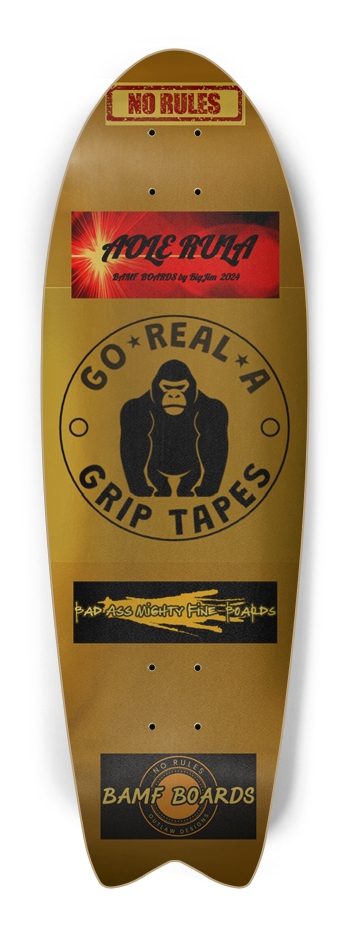 BAMF BOARDS by BigJim and the NO RULES TEAM Fish Tail