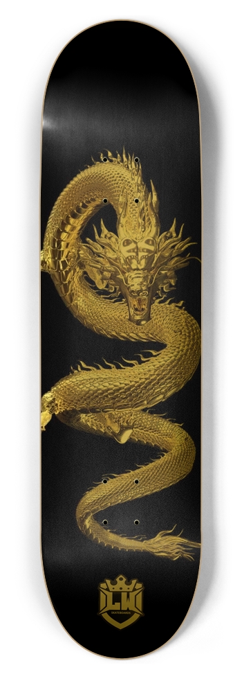 Gold Foil 8-1/2 Skateboard Deck