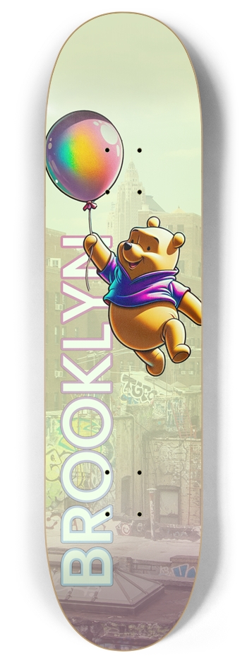 Floating in Brooklyn GID 8 Inch Skateboard Deck
