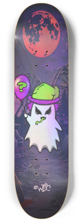 Riddle Boo Holographic Skateboard 8-1/4 Skateboard Deck