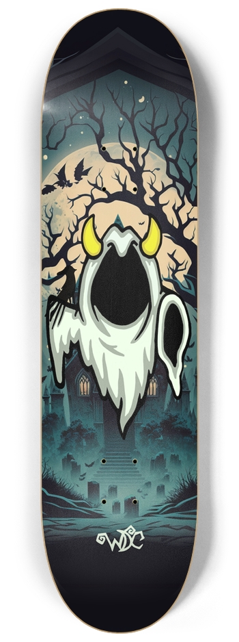 Shangri-Boo Glow in the Dark Skateboard 8-1/4 Skateboard Deck