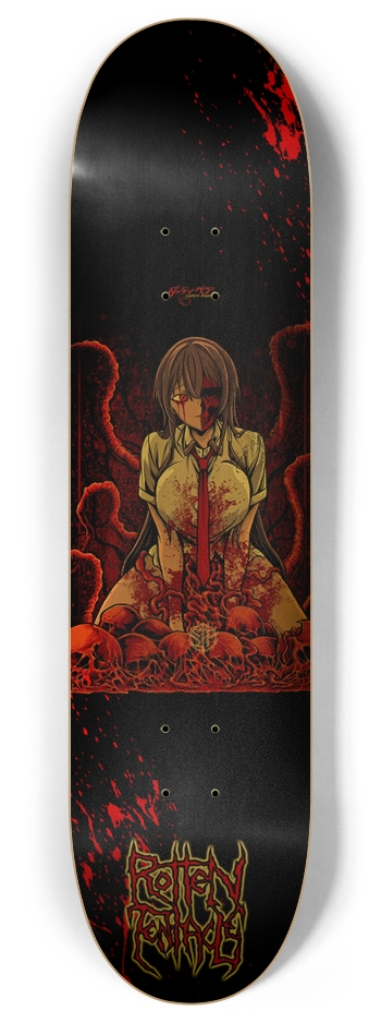 Rotten Tentacle girl 8 Inch Skateboard Deck