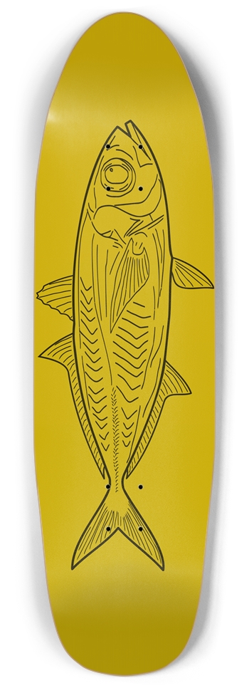 goldfish 2  glow Skateboard Punk Nose Pool Shape