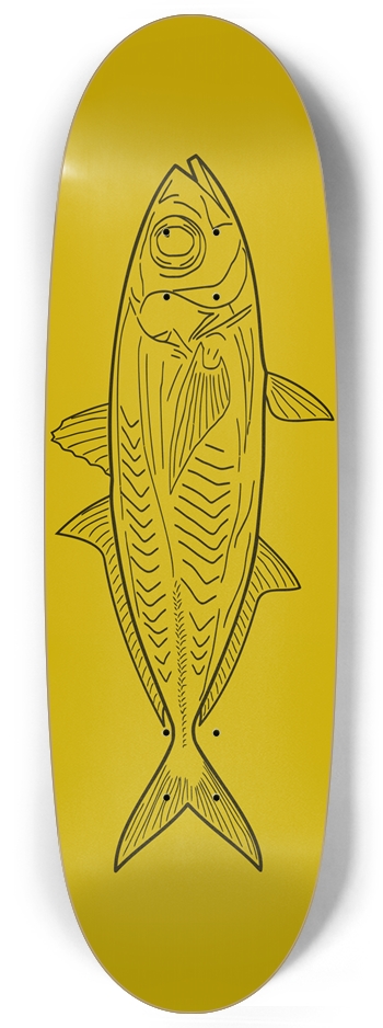 goldfish 3 glow1 Skateboard Egg Shape