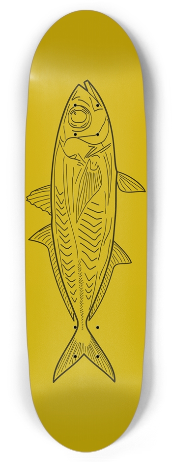 goldfish 4 glow Skateboard Football Shape