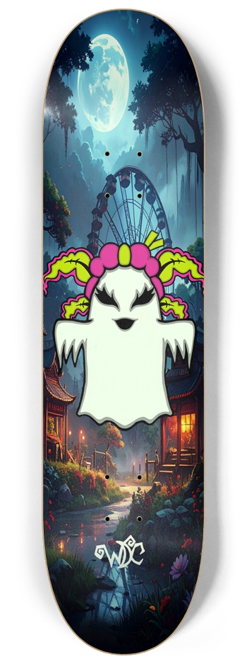 YumYum Boo-Lam Glow in the Dark Skateboard 8-1/4 Skateboard Deck