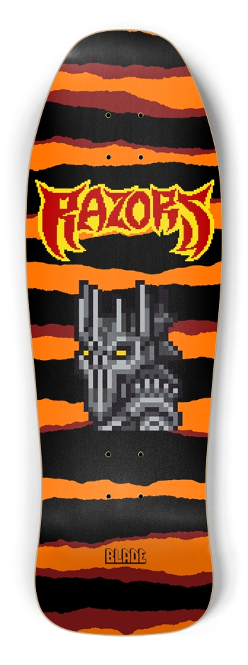 Razor Blade Tiger Stripe Shredder Shape