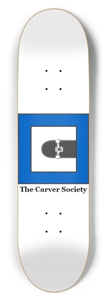 The Carver Society 8.5in x 32in Deck 8-1/2 Skateboard Deck