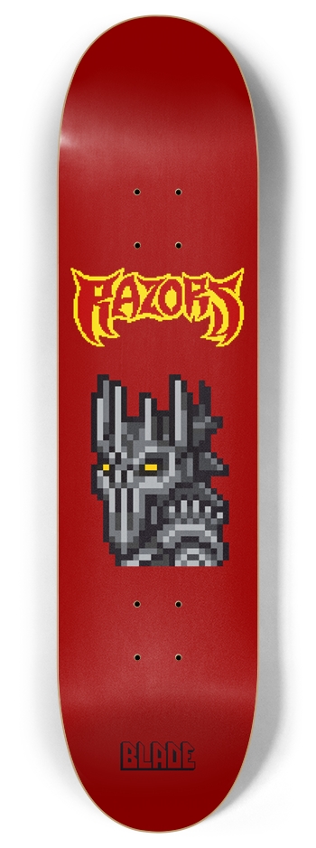 Razor Blade Blood Red 8 Inch Skateboard Deck