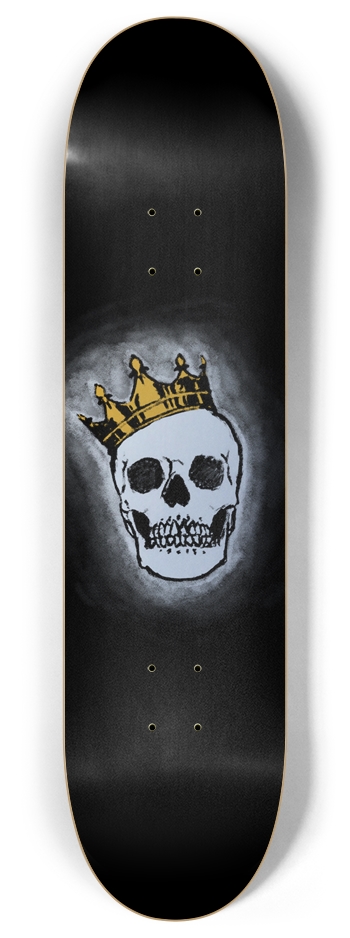 Crown Skull 8 Inch Skateboard Deck