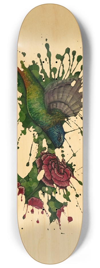 Hummingbird (Natural) 8-1/4 Skateboard Deck