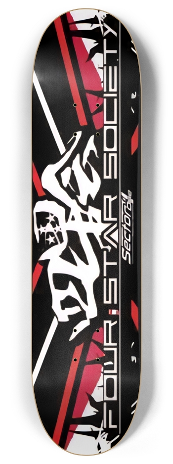 Four Star Society Hachimaki red 8 Inch Skateboard Deck