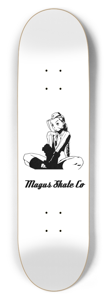 Magus Skate Co. "Cammy White" 8-1/2 Skateboard Deck