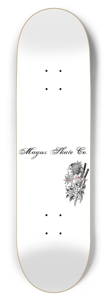 Magus Skate Co. "Lady Samurai" 8-3/4 Inch Skateboard