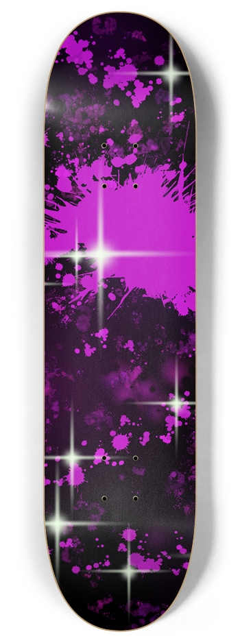 Paint Splash (Glow in the Dark) 8 Inch Skateboard Deck