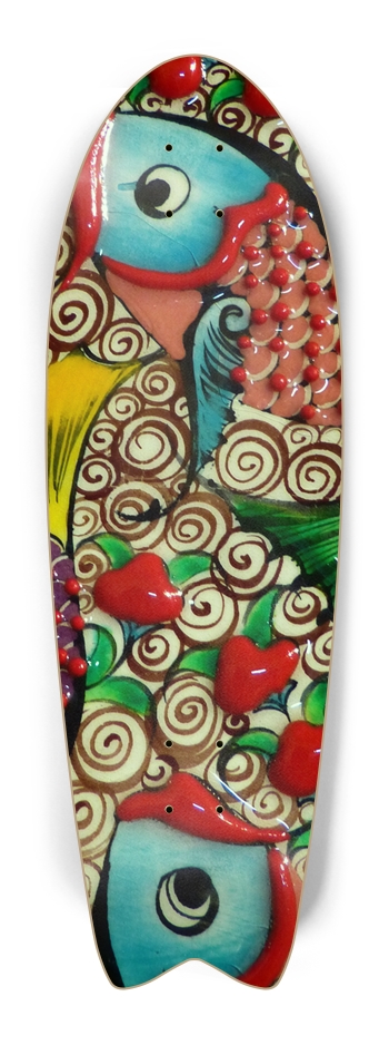 koi fish Skateboard Fish Tail